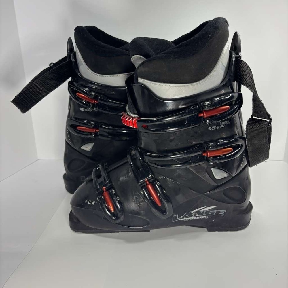 Women's Lange Fit @ Fun Ski Boots 255 Black Red 3/1/2 3 Marco ADJ Size 8.5 US